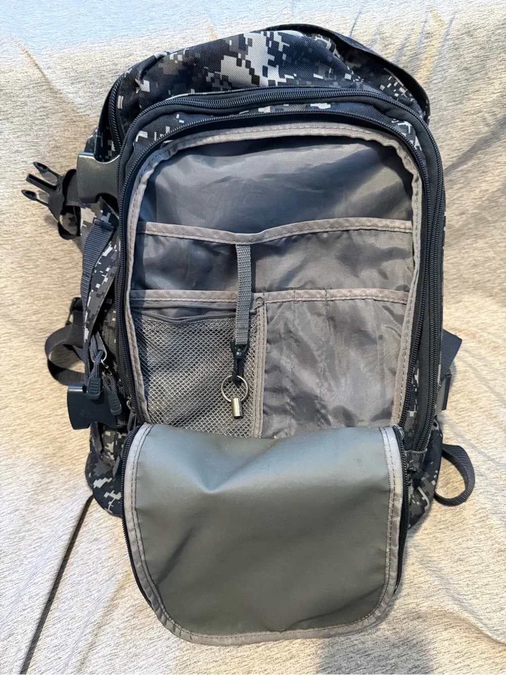 Men's Digital Camo Utility Backpack - Navy/Black/Grey